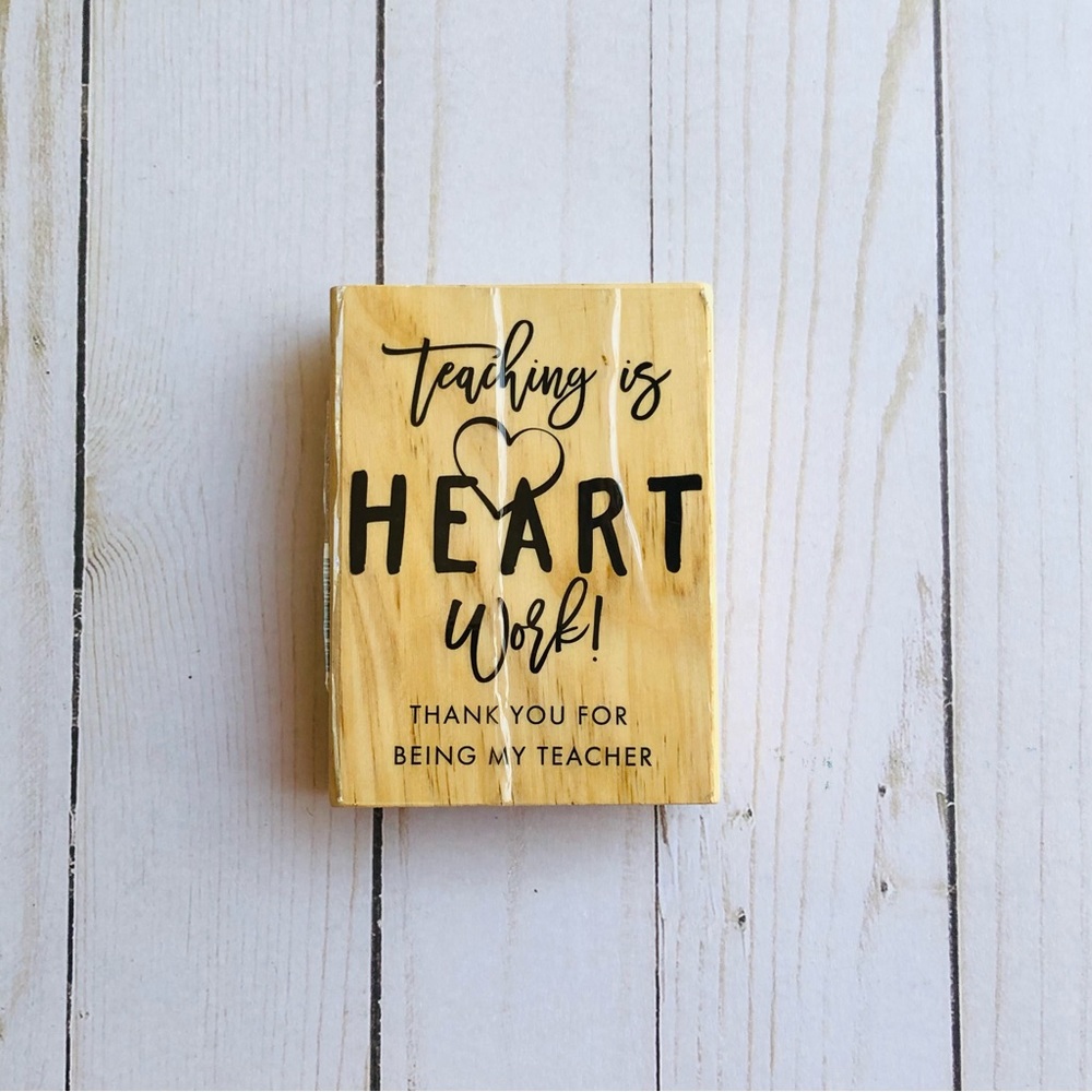 Teaching Is Heart Work Stamp - Picture 2 of 7